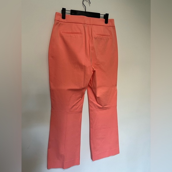 J Crew EUC $98 Tall Hayden Bi-Stretch Cotton Kickout Crop Pant in Guava | Sz 8T - Picture 6 of 6